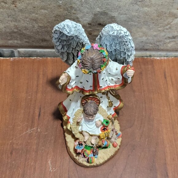 International Santa Claus Collection Christ Child With Angel Venezuela Figurine - Picture 5 of 10